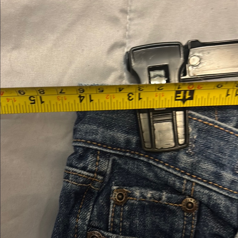 Abercrombie & Fitch Blue Flare Wide Leg Jeans - Picture 5 of 7